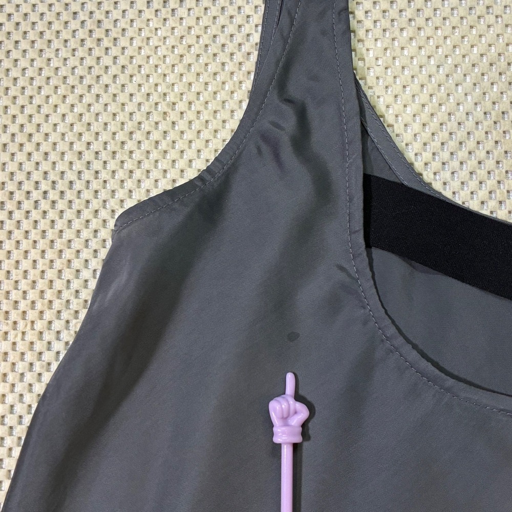 Theory Gray Viscose Tank Top Camisole Blouse Women's Medium Made USA - Picture 3 of 8